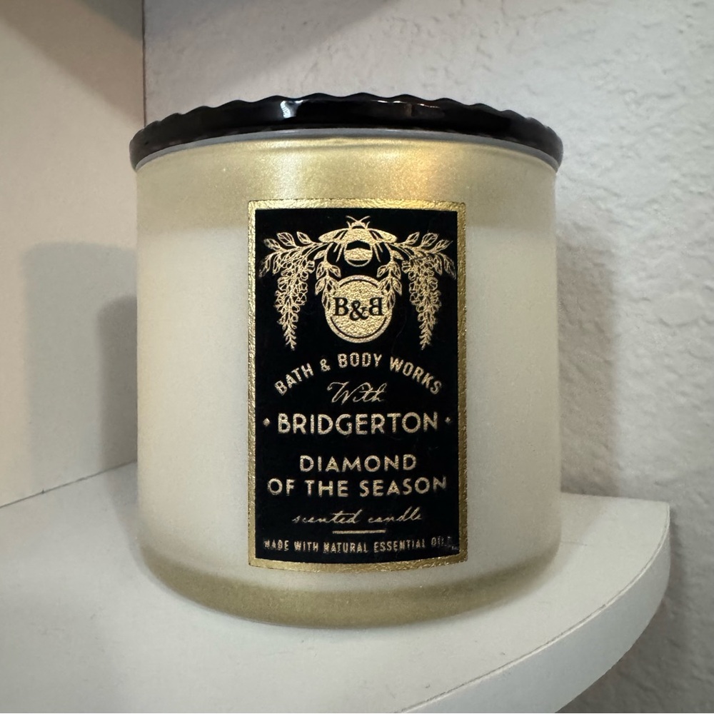 Bath & Body Works Bridgerton 'Diamond of the Season' Scented Candle - NEVER USED
